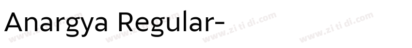Anargya Regular字体转换
